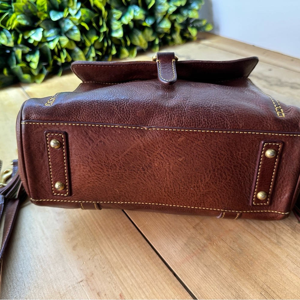 Dooney & Bourke Florentine Leather Satchel - Picture 2 of 6